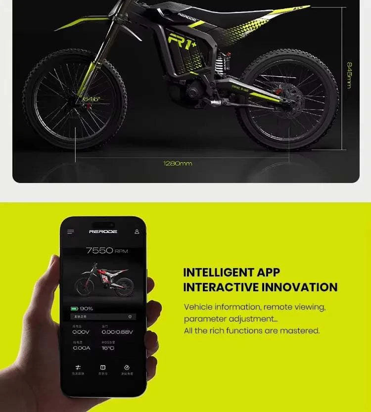 2025 New Reroad R1 Electric Dirt Bike 72V40Ah 17KW