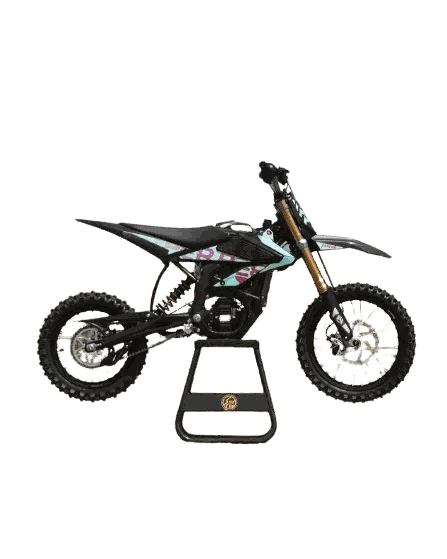 5000W Surron Hyperbee electric dirtbike designed for high power off-road performance with lightweight frame and advanced suspension system