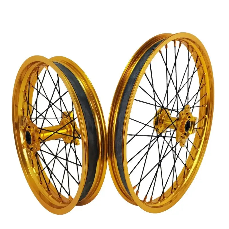 For Aluminum Alloy Motorcycle Parts 21 18 Inch Blue Wheel Set For Sur Ron Ultra Bee Wheels