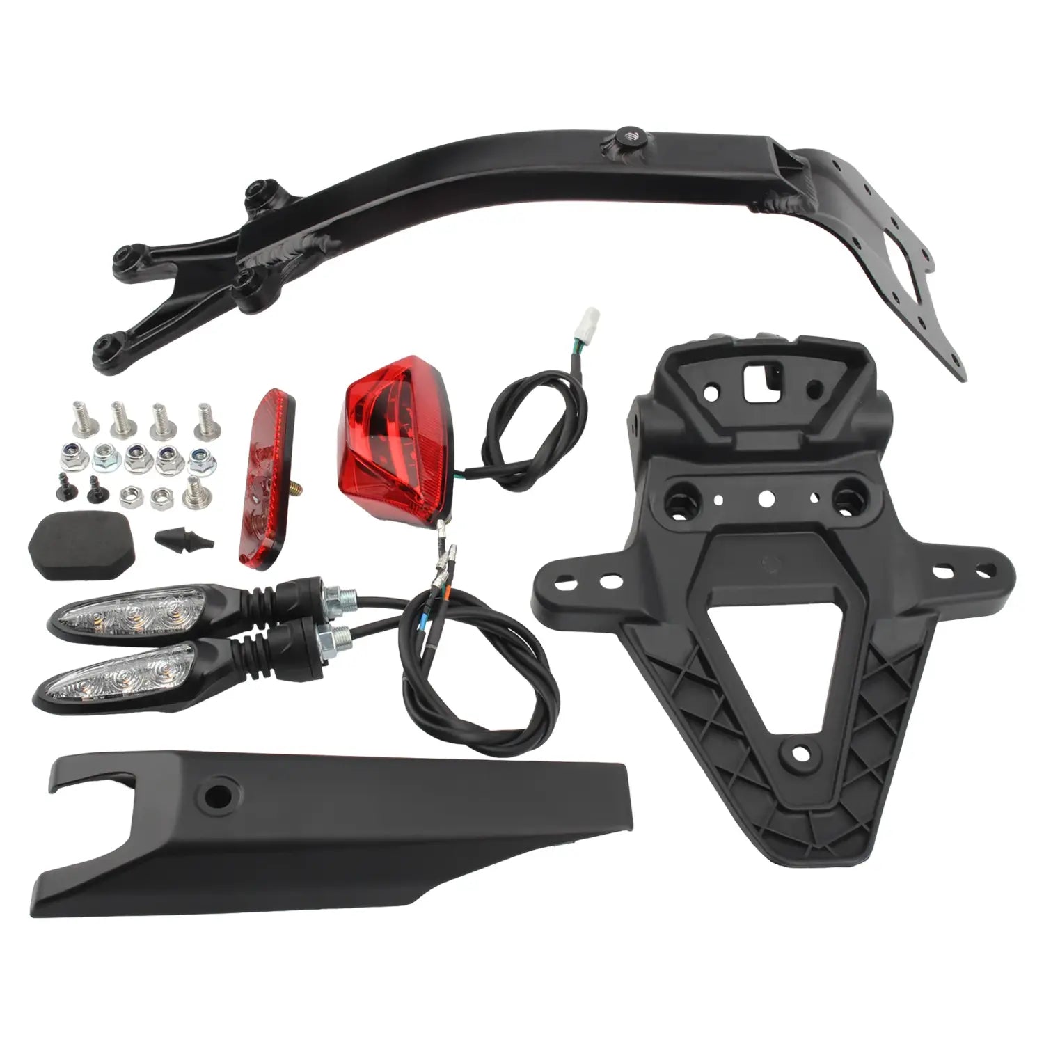 For Sur-Ron Ultra Bee Electric Bike Motorcycle Rear Bracket Brake Taillight Turn Signals License Plate Frame Assembly