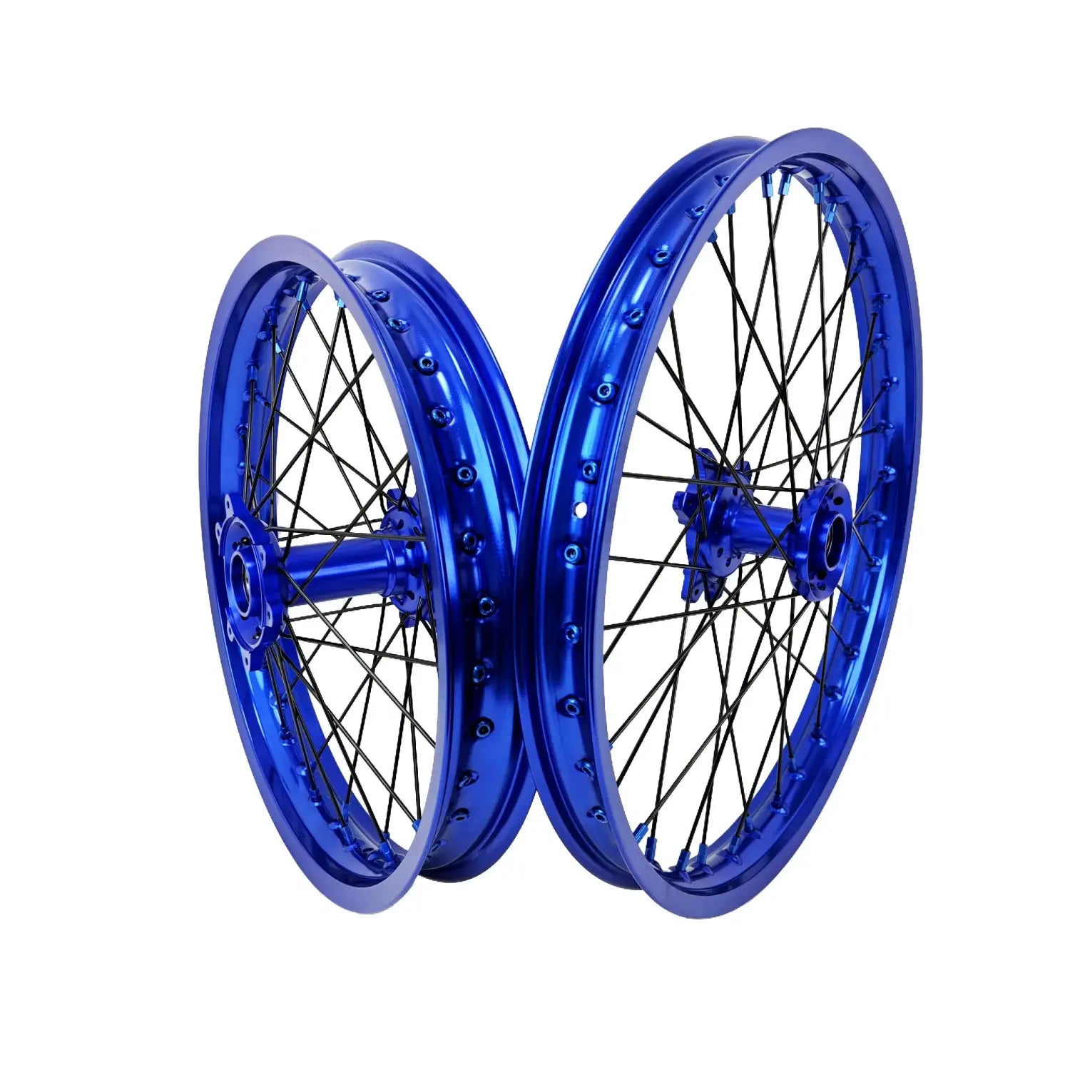 For Aluminum Alloy Motorcycle Parts 21 18 Inch Blue Wheel Set For Sur Ron Ultra Bee Wheels