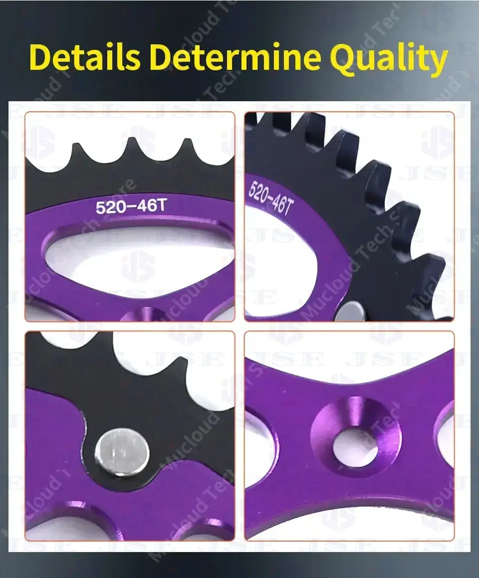 For Ultra Bee Steel-clad Aluminum 46 Tooth Sprocket Disc Plate E-bike Off-road Dirtbike Motorcycle Accessories