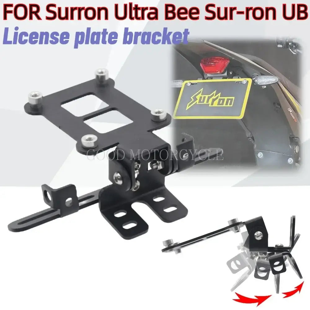 New FOR Surron Ultra Bee Sur-ron UB Collapsible Rear License Plate Holder UB Modified Parts Tail Light License Plate