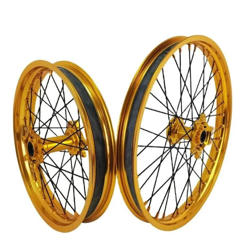 For Aluminum Alloy Motorcycle Parts 21 18 Inch Blue Wheel Set For Sur 