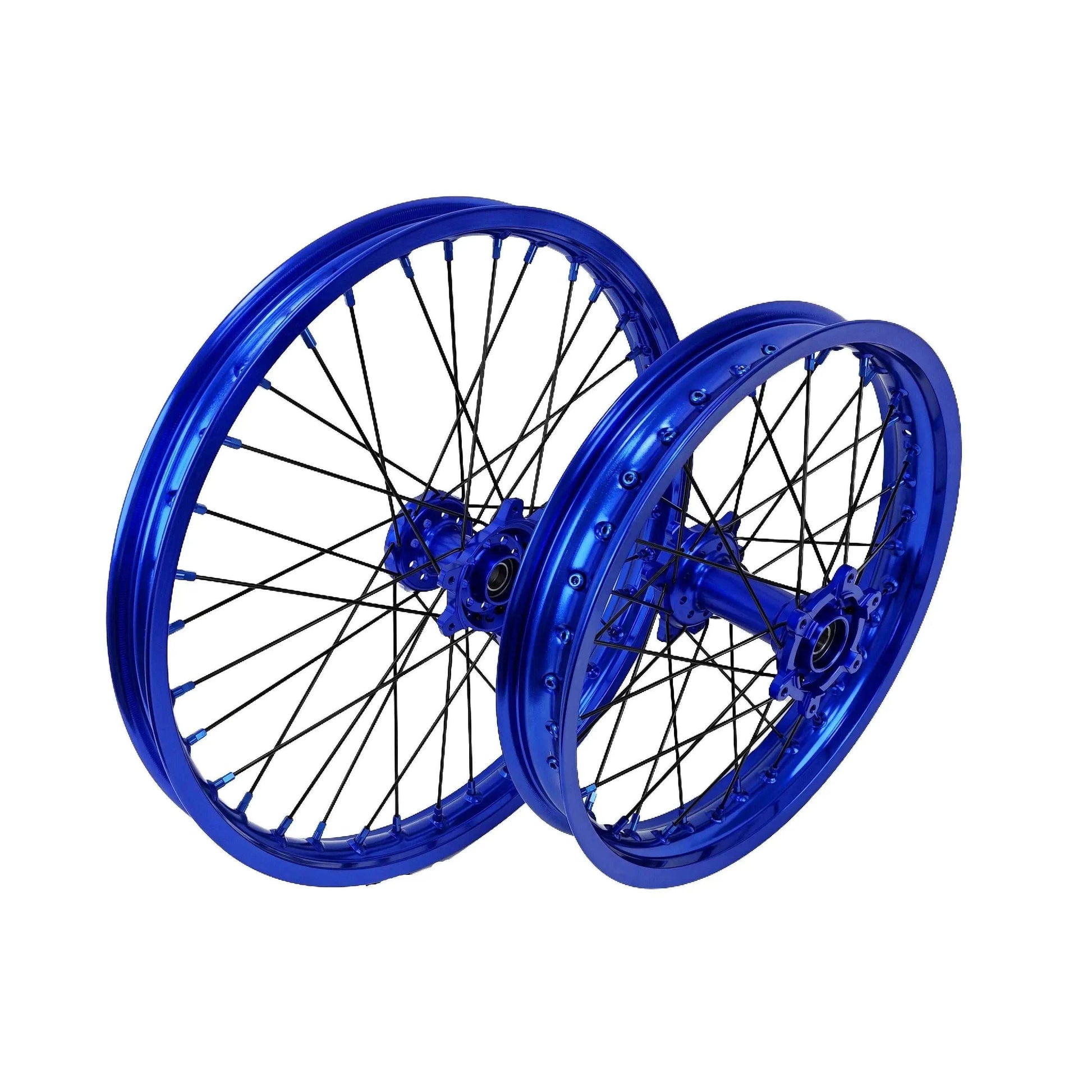 For Aluminum Alloy Motorcycle Parts 21 18 Inch Blue Wheel Set For Sur 