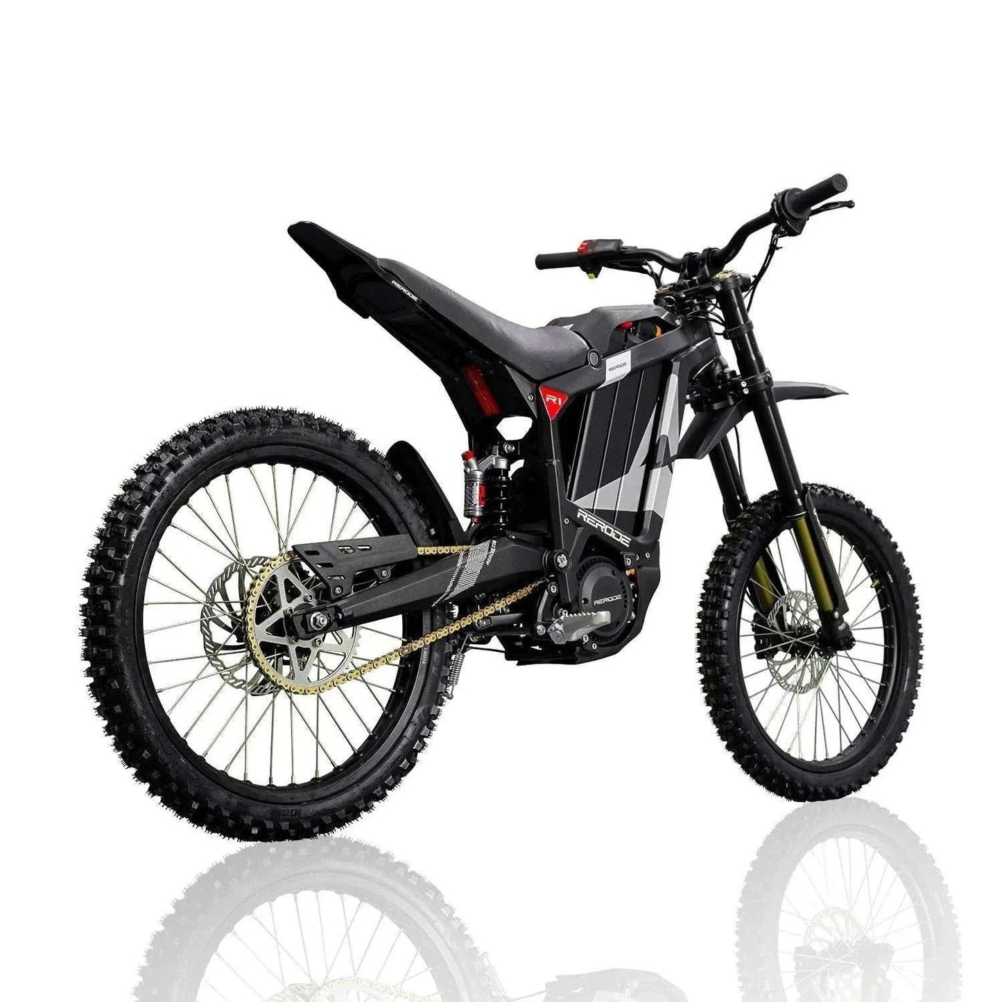 HEZZO 8000W Electric Dirt Bike 72v 35Ah Electric Bike Middrive Rerode 