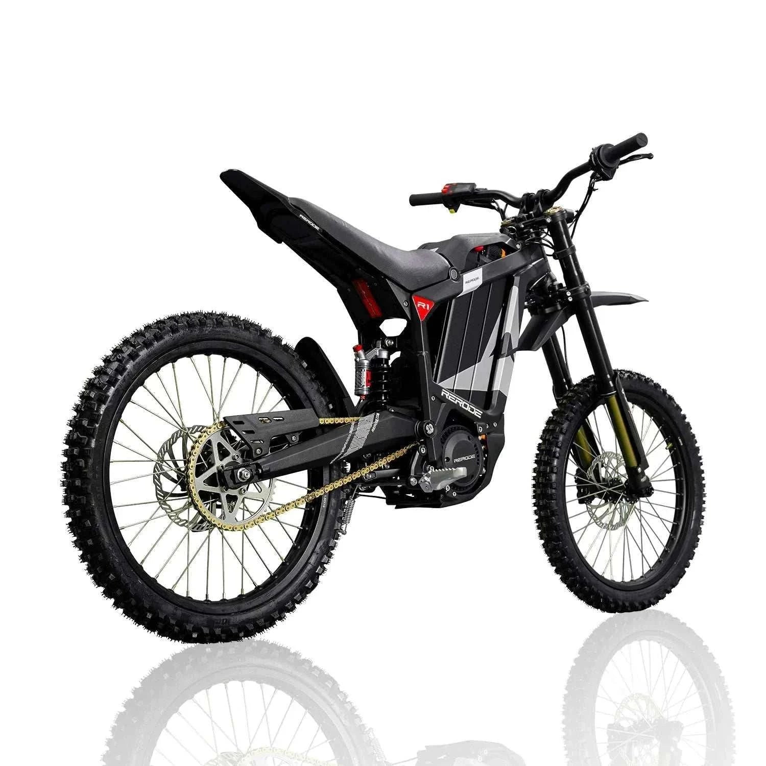 HEZZO 8000W Electric Dirt Bike 72v 35Ah Electric Bike Middrive Rerode 