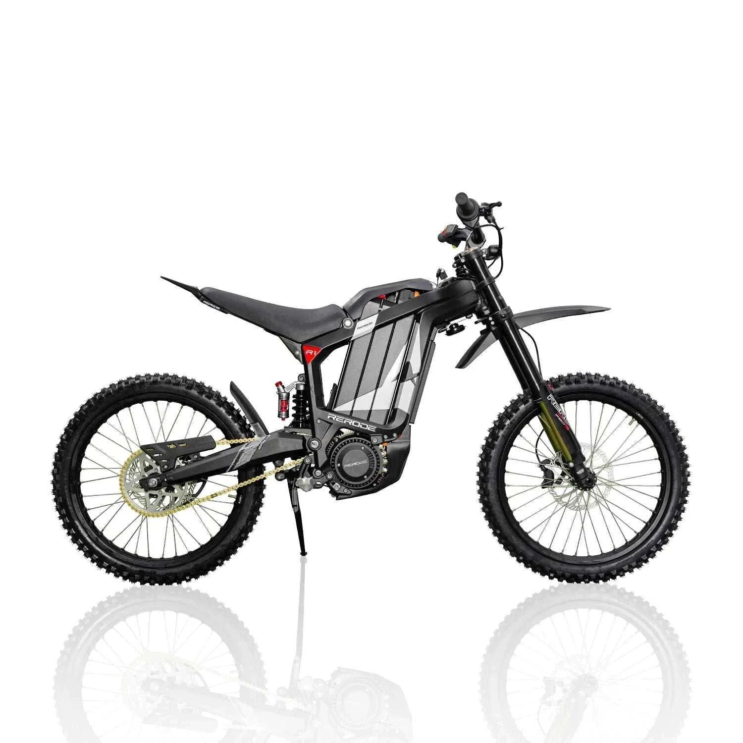 HEZZO 8000W Electric Dirt Bike 72v 35Ah Electric Bike Middrive Rerode 