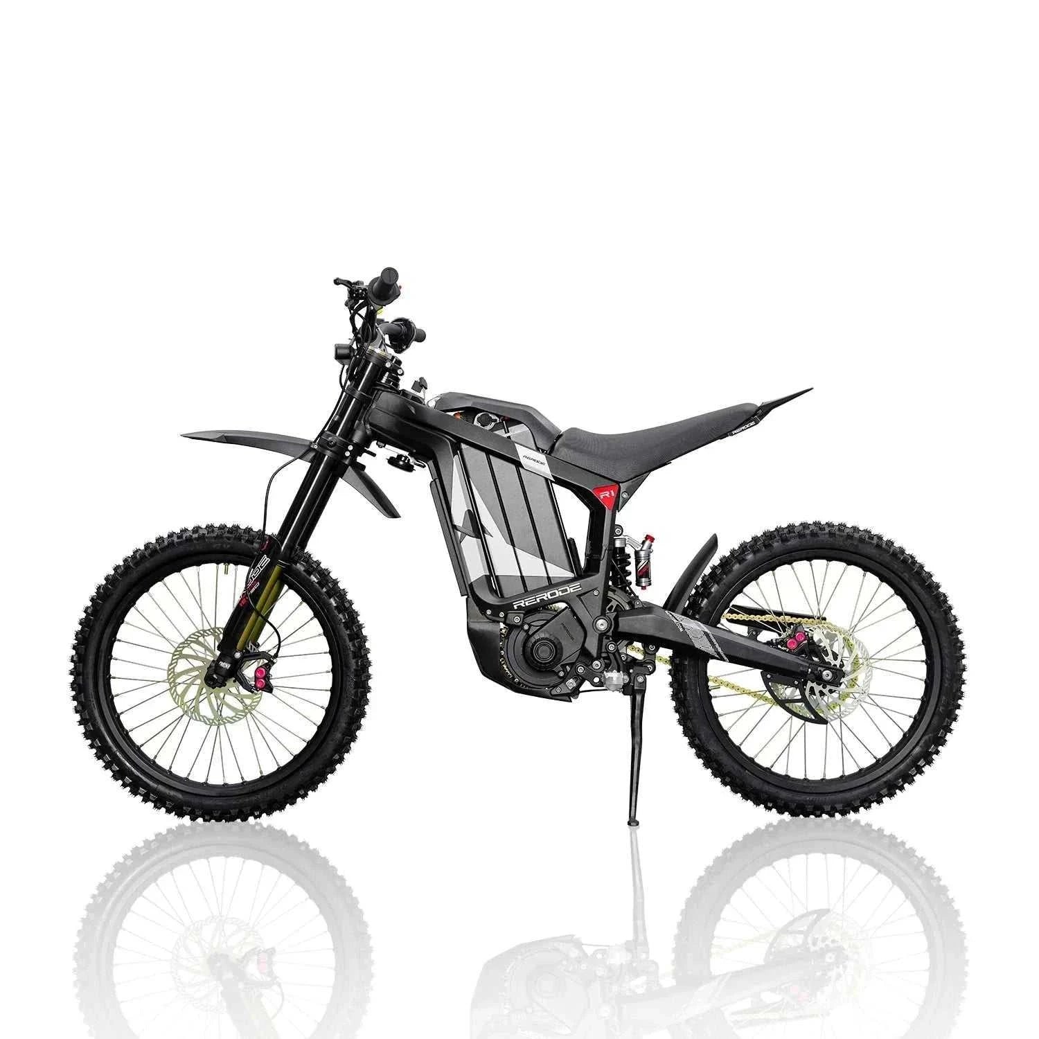 HEZZO 8000W Electric Dirt Bike 72v 35Ah Electric Bike Middrive Rerode 
