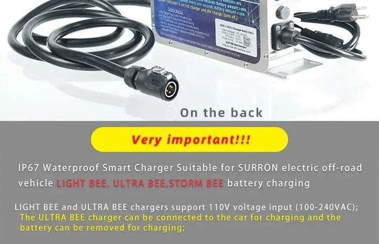surron Ultra bee 85V IP67 Waterproof Smart Accessories US 100~240V Spe